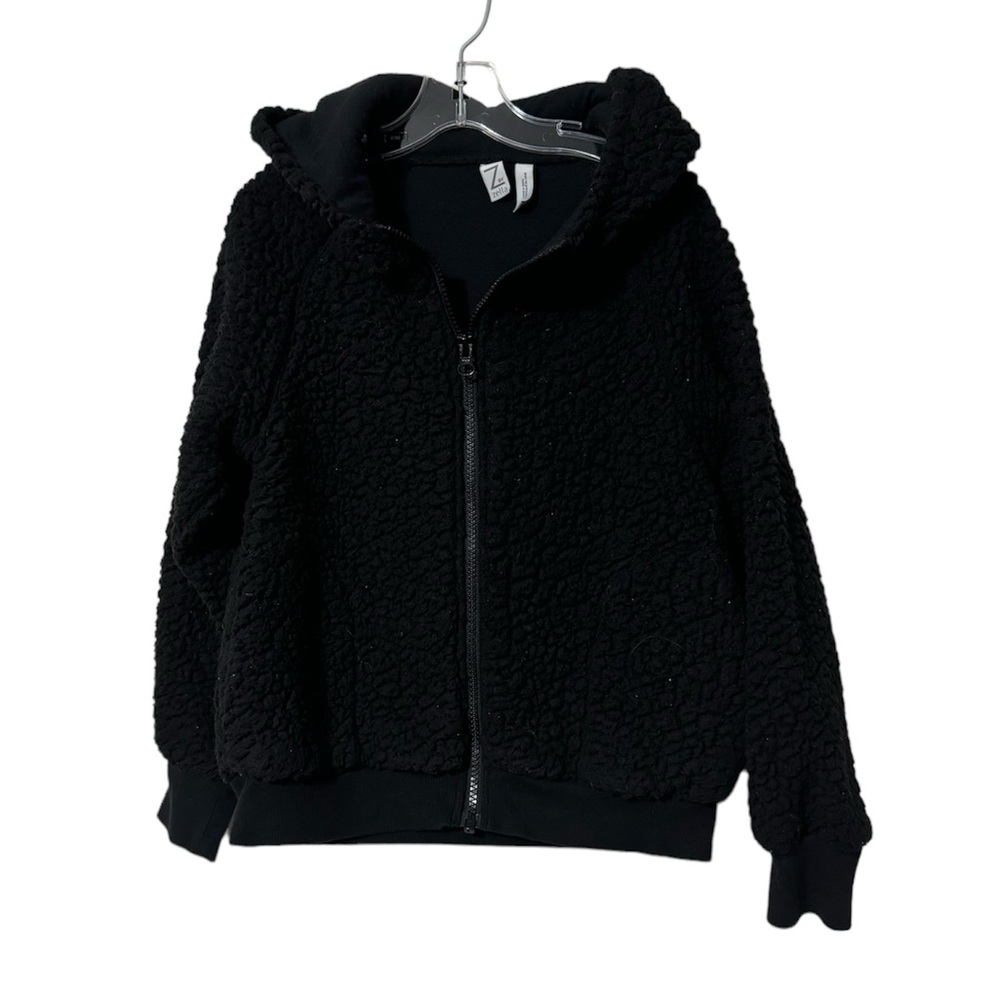 Z by Zella Girls Black Fleece Jacket Size Small